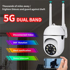 2 Pack 5G Wifi Waterproof Surveillance Camera, IR Night Vision, Motion Detection
