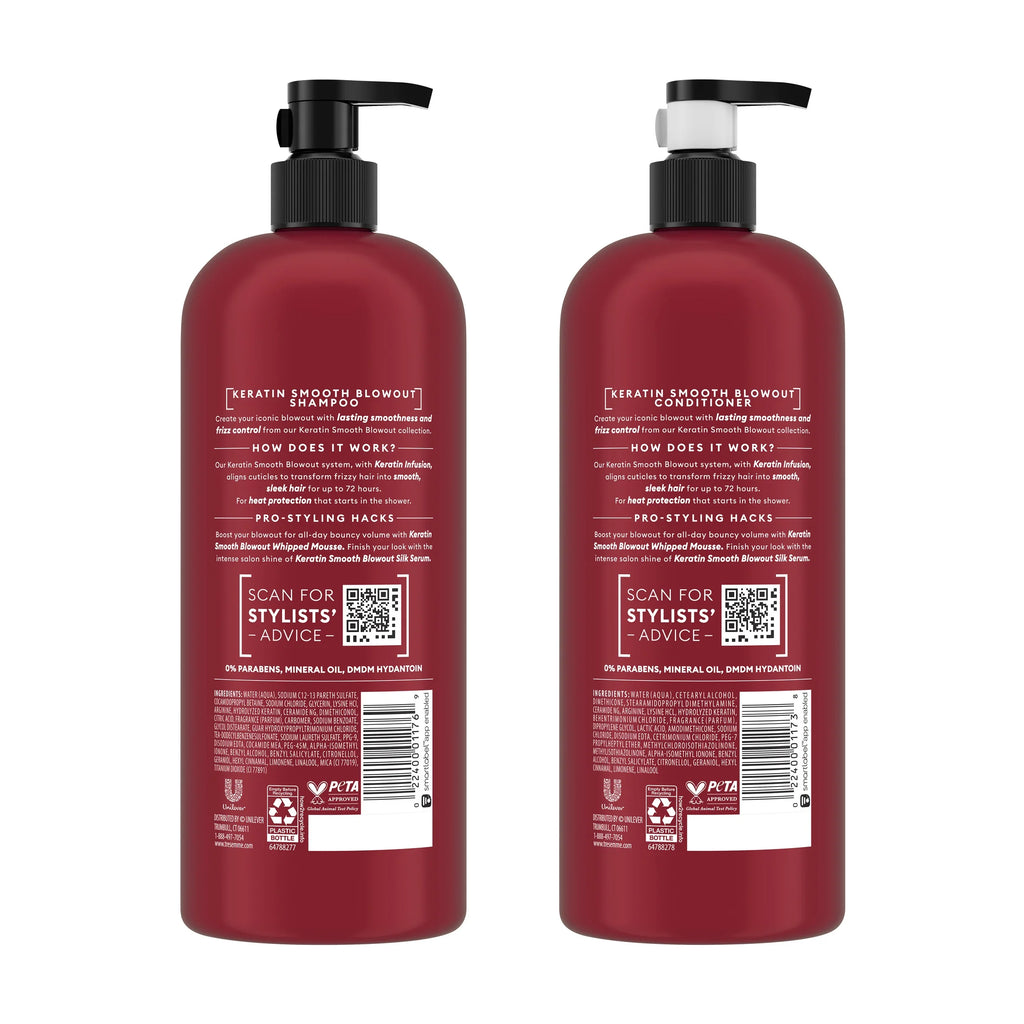 Tresemme Shampoo & Conditioner Keratin Smooth, 28 Oz 2 Count