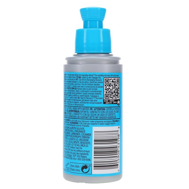 Bed Head Recovery Moisture Rush Shampoo 3.38 Oz