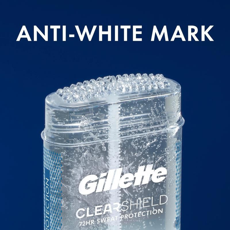 Clear Gel Antiperspirant and Deodorant for Men Tropical Breeze Scent 3.8 Oz