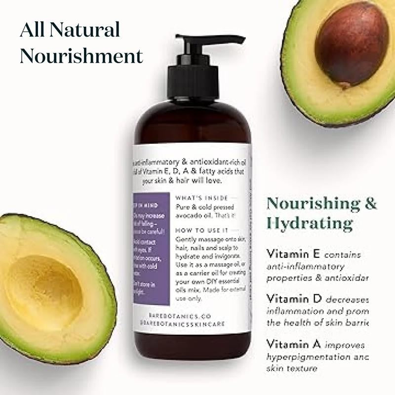Cold-Pressed Avocado Oil Body Oil 16 Oz