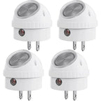 4-Pack LED Night Light Plug In,Nightlight Dusk to Dawn Auto on and Off, 360° Rot
