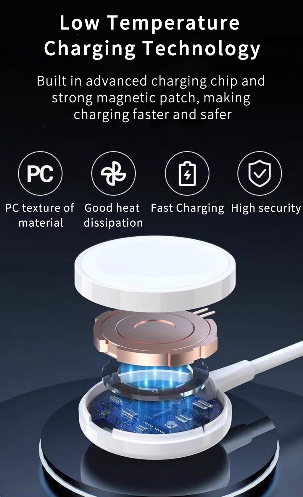 Watch Charger Charging Cable for Apple Watch, Portable Magnetic Wireless Watch Charging Cable Compitable with Apple Watch Series