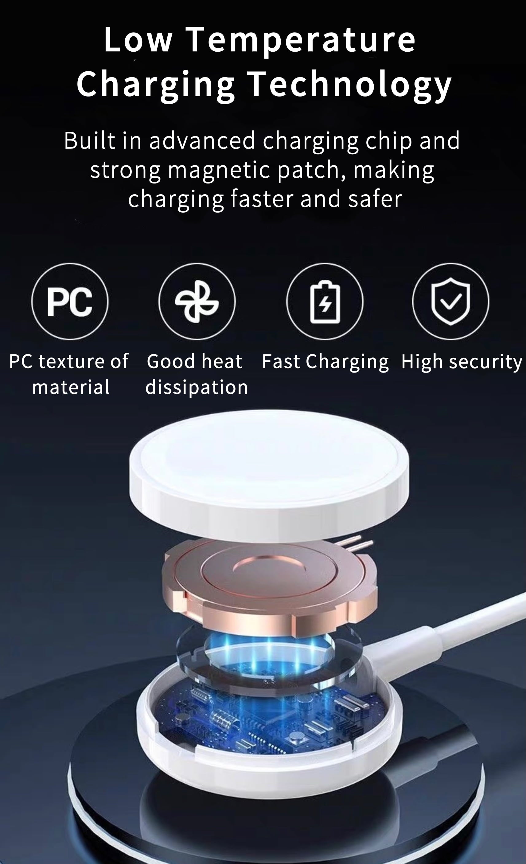 Watch Charger Charging Cable for Apple Watch, Portable Magnetic Wireless Watch Charging Cable Compitable with Apple Watch Series