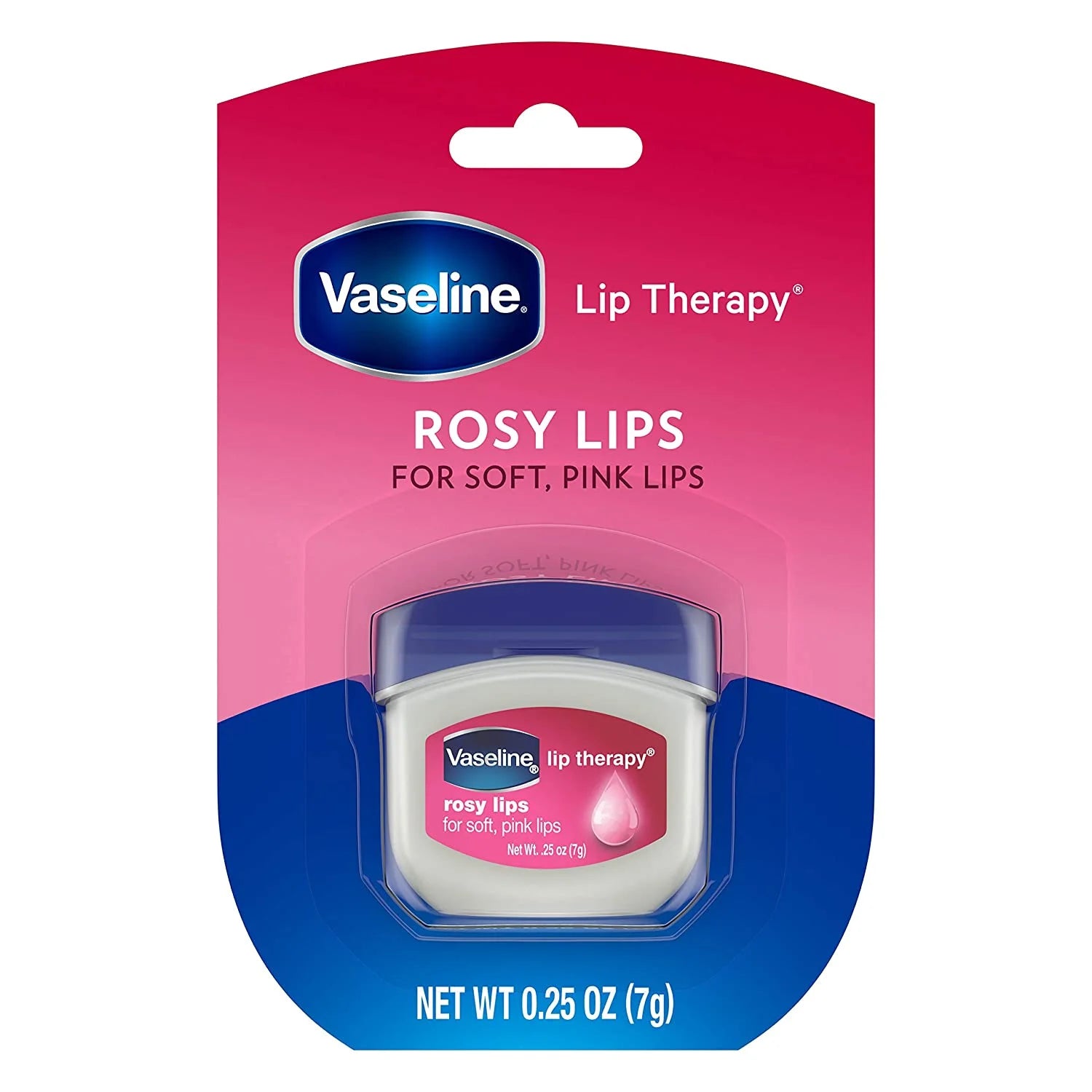 Vaseline Lip Therapy Tinted Lip Balm Mini, Rosy 0.25 Oz