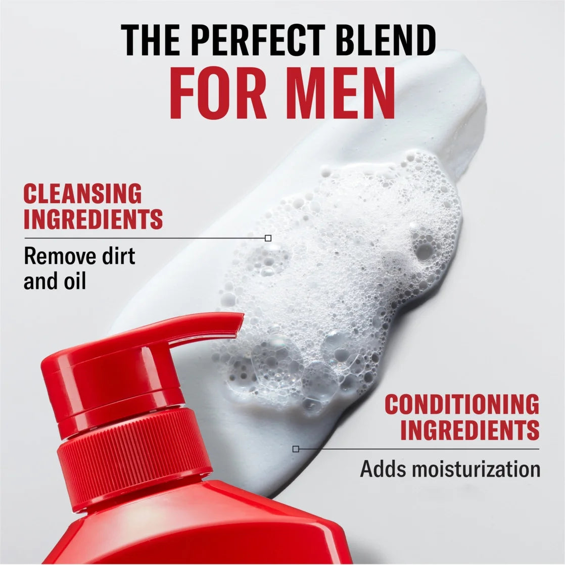 Old Spice 2In1 Mens Shampoo and Conditioner, All Hair Types, Fiji, 22 Fl Oz