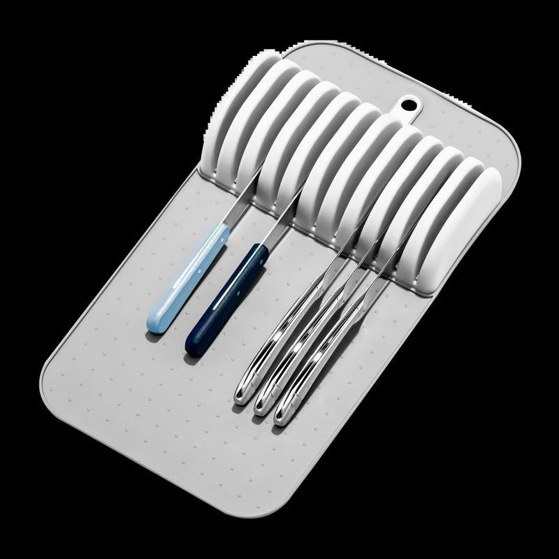 Classic Large Knife Mat Soft-Grip, Non-Slip Drawer, Long-Lasting Home Organizati
