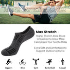 15 Pairs Mens Cotton No Show Socks with Non Slip Grip Casual Walking Socks for M