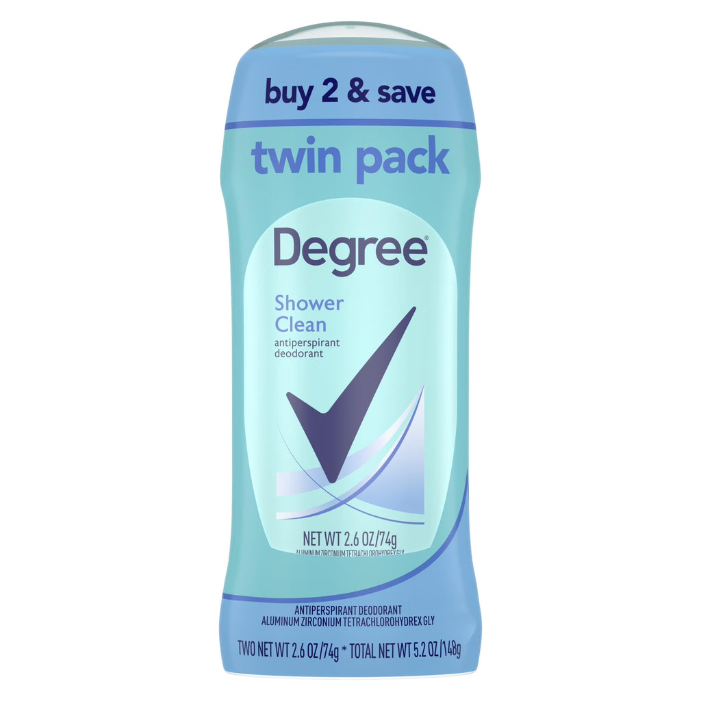 Antiperspirant Deodorant for Women Shower Clean, 2.6 Oz 2 Count