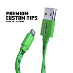 Liquipel Powertek Minecraft USB-A to Lightning - Creeper