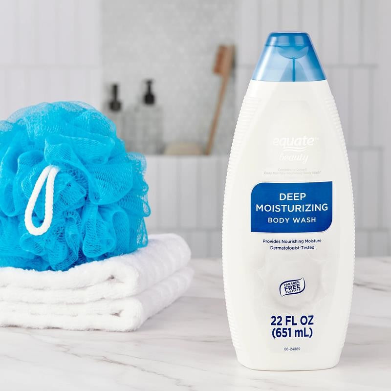 Deep Moisturizing Body Wash Twin Pack, 22 Fl Oz (2 Count), Compare to Dove® Deep