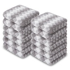 12 Pack Washcloths, 13"X13" Quick Dry Hand Face Towels Cloth Soft Microfiber Dry