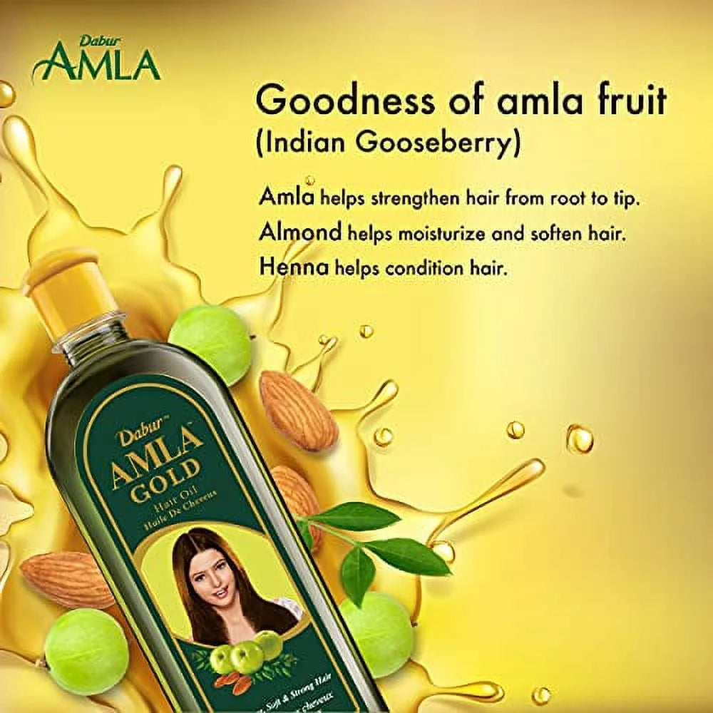 Amla Gold Hair Oil, 300 Ml Bottle