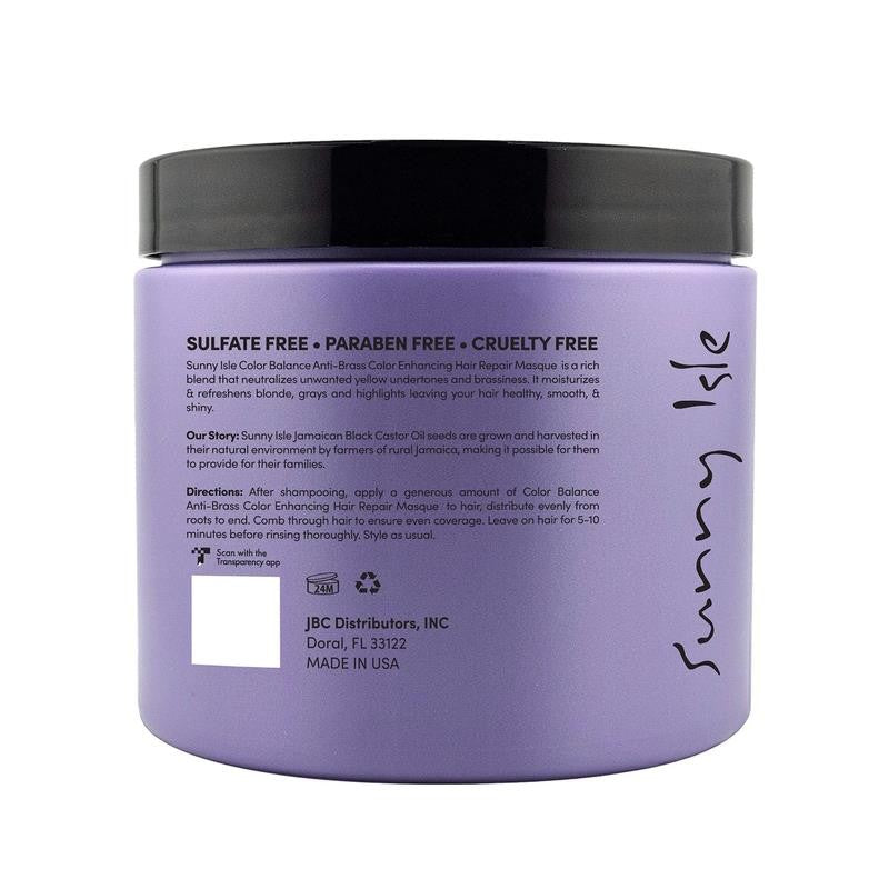 Anti-Brass Color Enhancing Purple Hair Repair Masque 16Oz