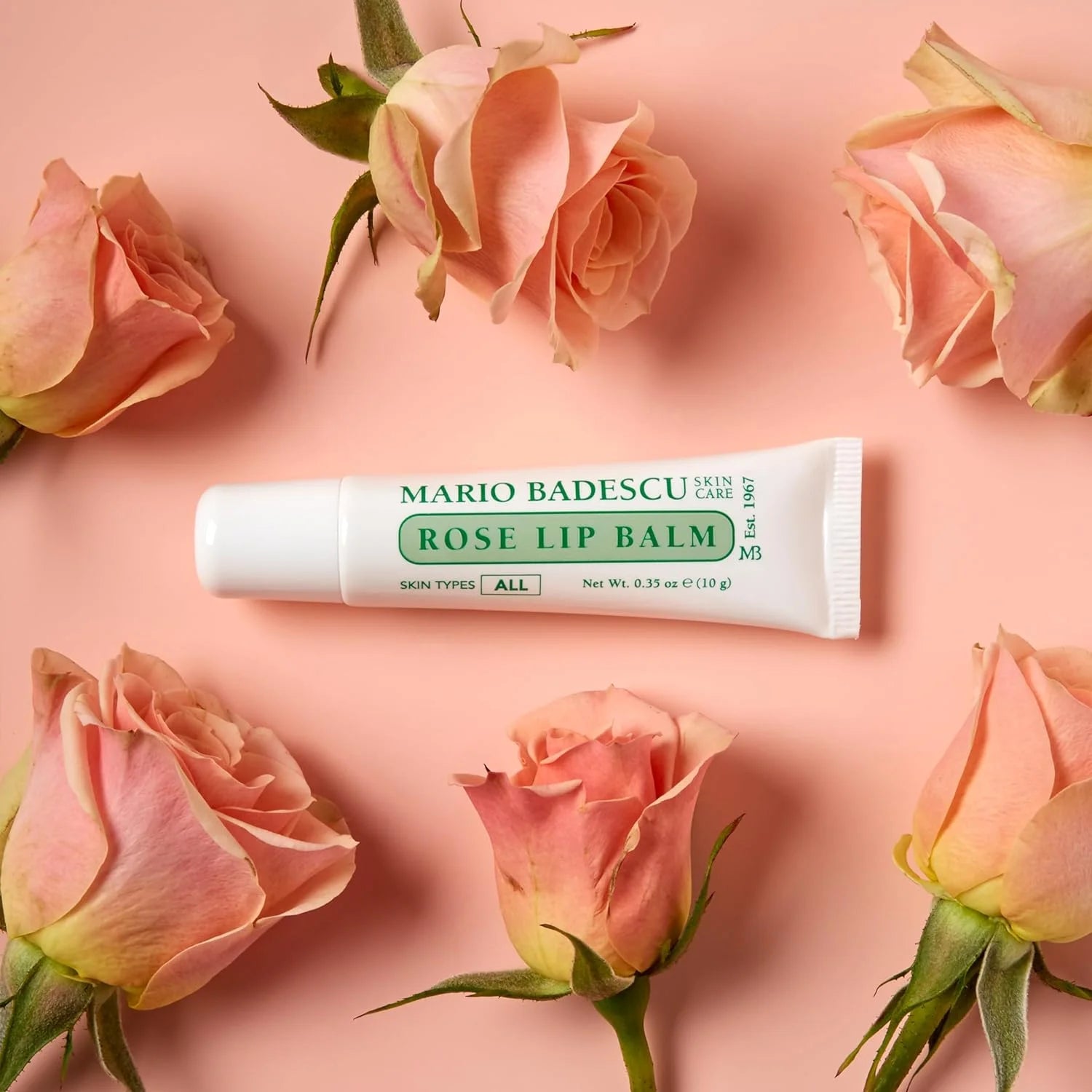 Mario Badescu Lip Balm with Cocoa Butter Oil, Rose