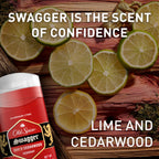 Aluminum Free Deodorant for Men, Invisible Solid Stick, Swagger, 3.0 Oz