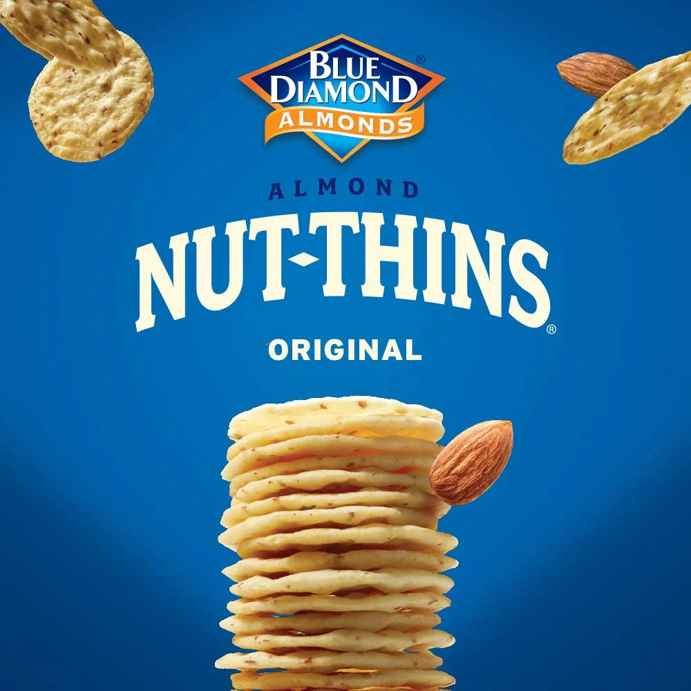 , Gluten Free Almond Flavored Nut-Thins Snack Crackers, 4.25 Oz. Box