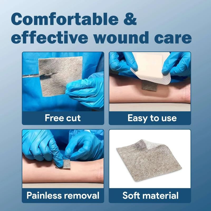 Calcium Alginate Wound Dressing 2" X 2" - 10 Ct. Individually Wrapped, Non Stick