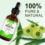 Amla Oil for Hair Care, Hair Oiling, Scalp Massage & Skin Care, Moisturizing & Nourishing, 100% Pure & Natural, Cold Pressed, Cruelty Free, 2.02 Fl Oz