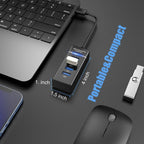 4 Port USB Extender Hub Splitter 3.0 for Desktop Laptop Computer