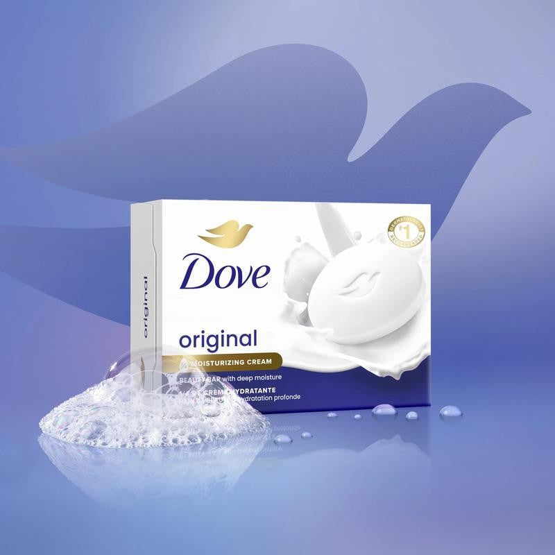 Beauty Bar Soap for Women Original with 1/4 Moisturizing Cream All Skin, 3.75 Oz