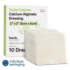 Calcium Alginate Wound Dressing 2" X 2" - 10 Ct. Individually Wrapped, Non Stick