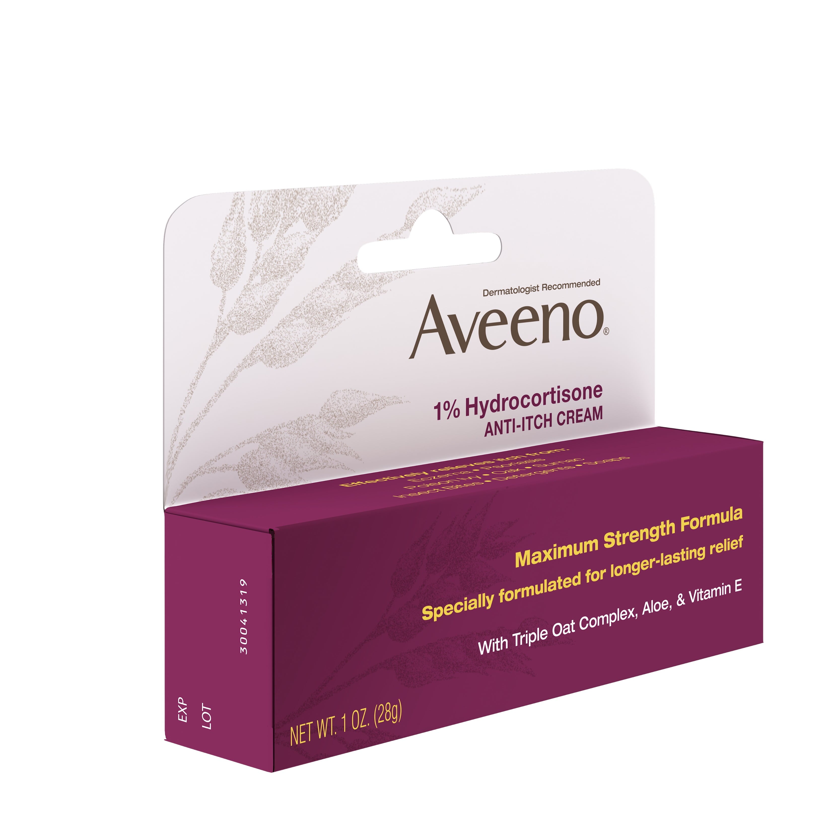 Aveeno Maximum Strength 1% Hydrocortisone Anti-Itch Cream - 2 Pack