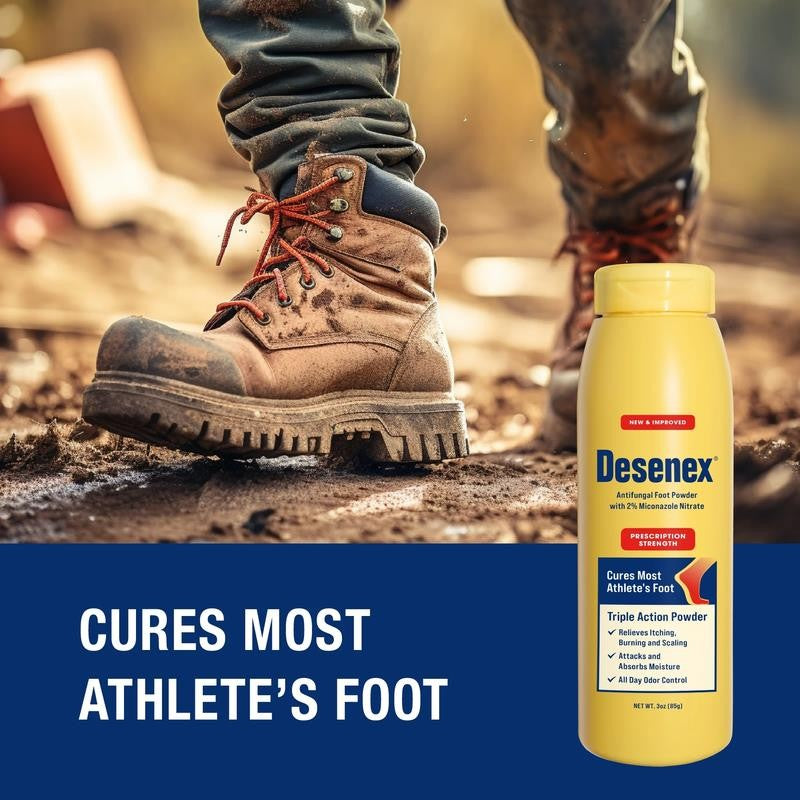 Anti-Fungal Foot Powder, Cures Most Athlete’S Foot, 2% Miconazole Nitrate, 3Oz,