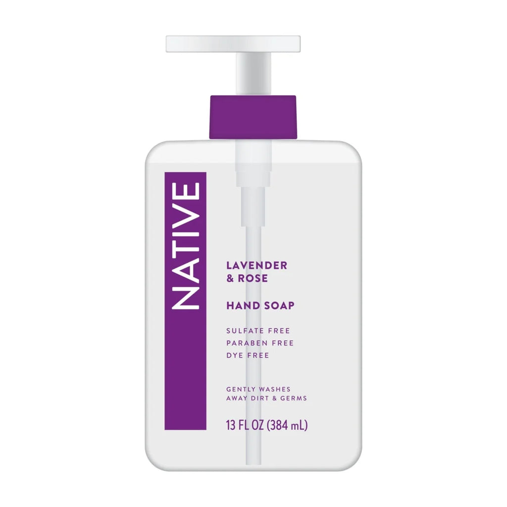 Native Lavender & Rose Liquid Hand Soap 13OZ