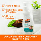 Cocoa Butter Formula Firming Body Lotion Smooths and Tightens Loose Dry Skin, 13