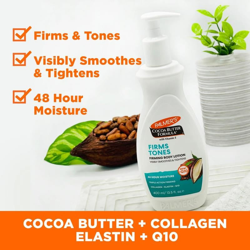Cocoa Butter Formula Firming Body Lotion Smooths and Tightens Loose Dry Skin, 13