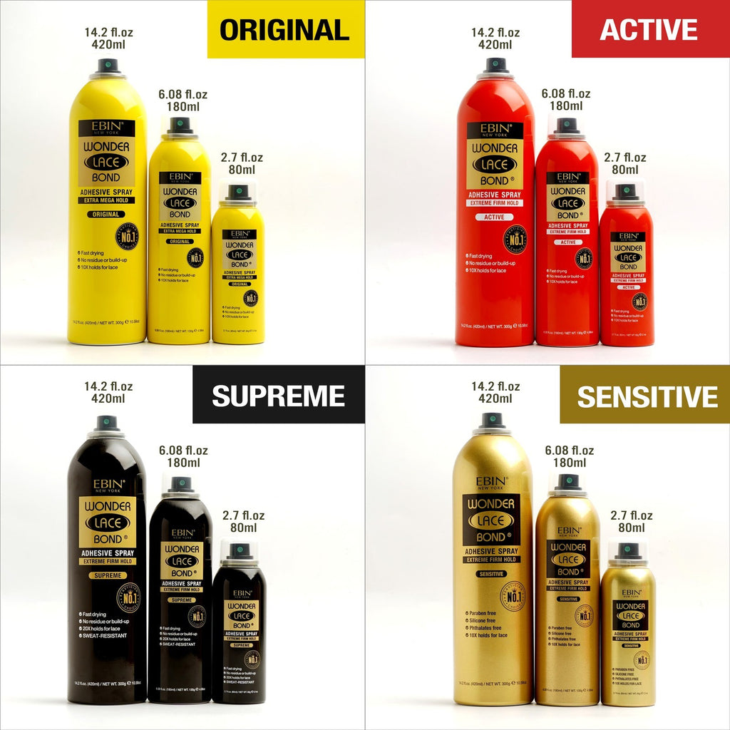 EBIN - Wonder Lace Bond Adhesive Spray Extreme Firm Hold SUPREME 400Ml