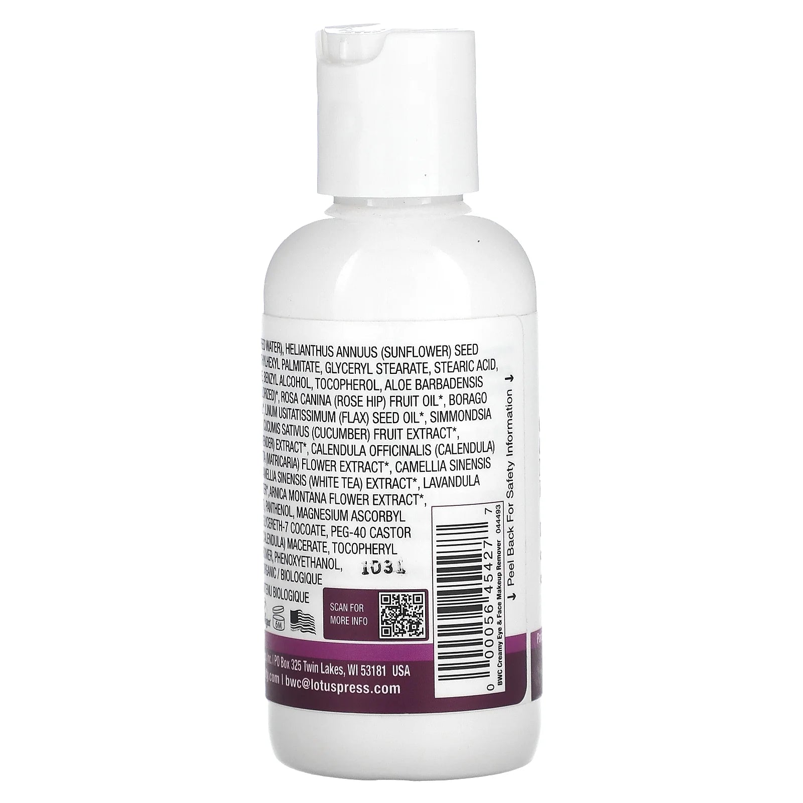 Beauty without Cruelty Creamy Eye & Face Makeup Remover 4 Fl Oz