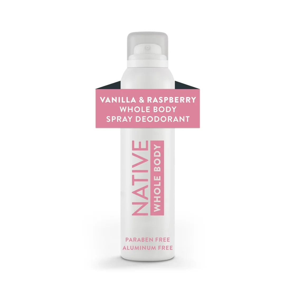 Native Vanilla & Raspberry Whole Body Deodorant Spray 3.5Oz