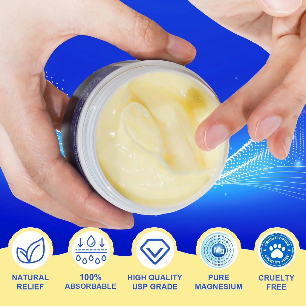 2 Pack Magnesium Sleep Cream,Magnesium Lotion Enriched with Lavender, Vitamin E,Improve Sleep Quality,Topical Magnesium Oil Cream for Feet, Legs or Arms