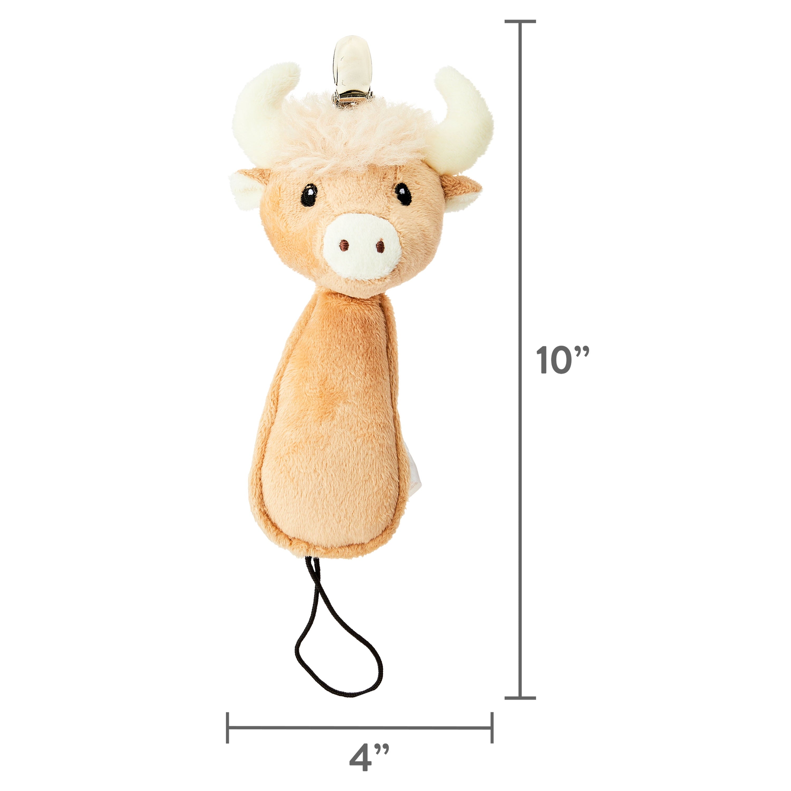 Parent'S Choice Pacifier Buddy & Clip, Cow