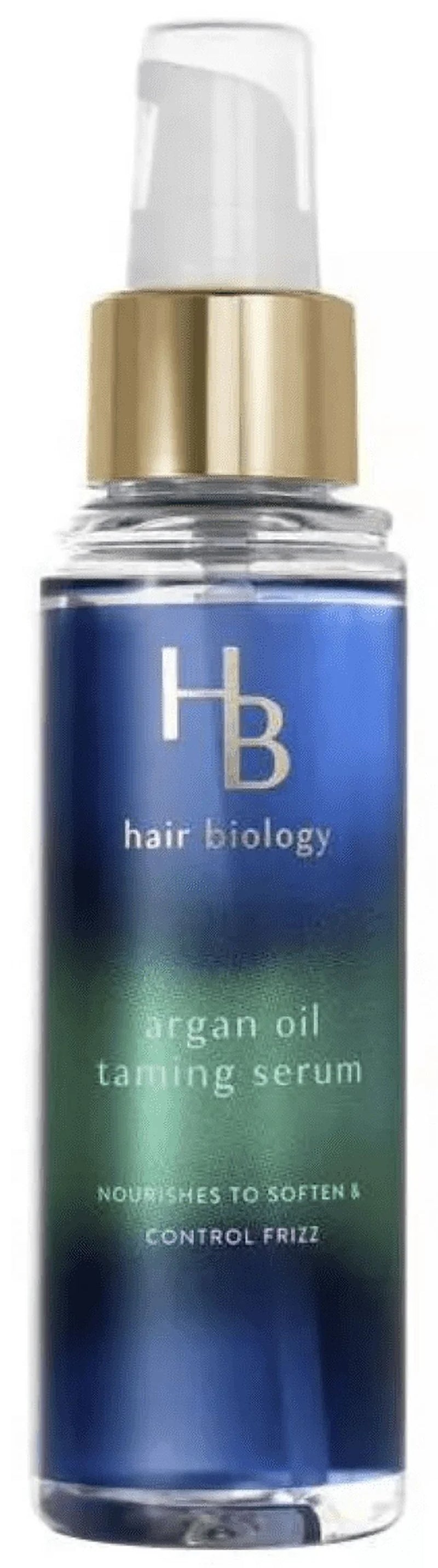 Hair Biology Argan Oil Taming Serum Infused with Biotin, 3.2 Fl Oz. (1 Pack)