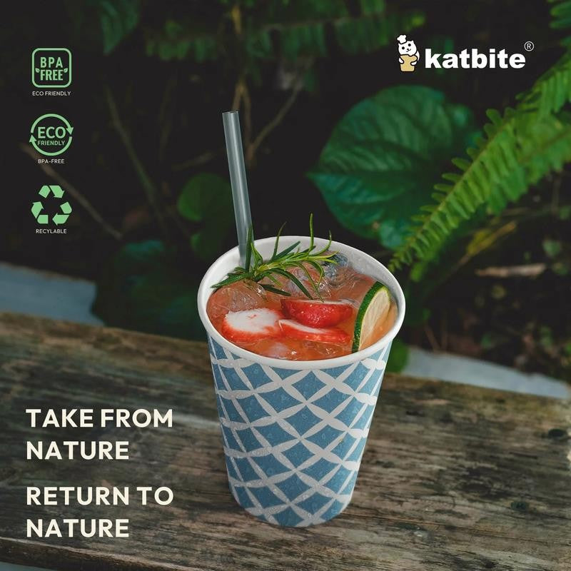 Disposable Paper Cups Eco-Friendly Biodegradable- Large 12 Oz, 28 Count