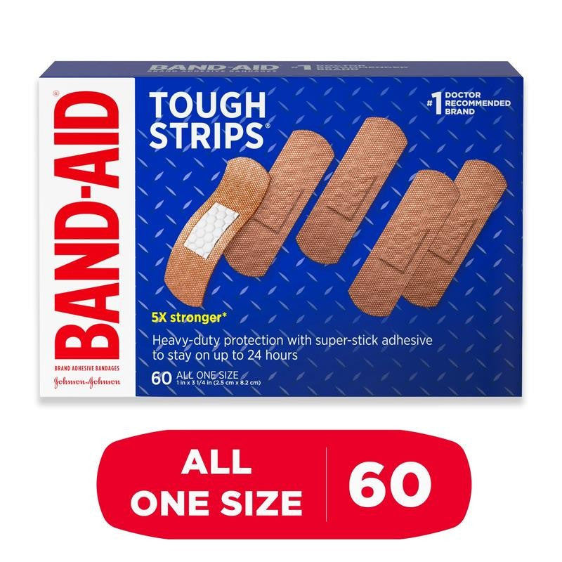 Brand Tough Strips Adhesive Bandage, All One Size, 60 Count