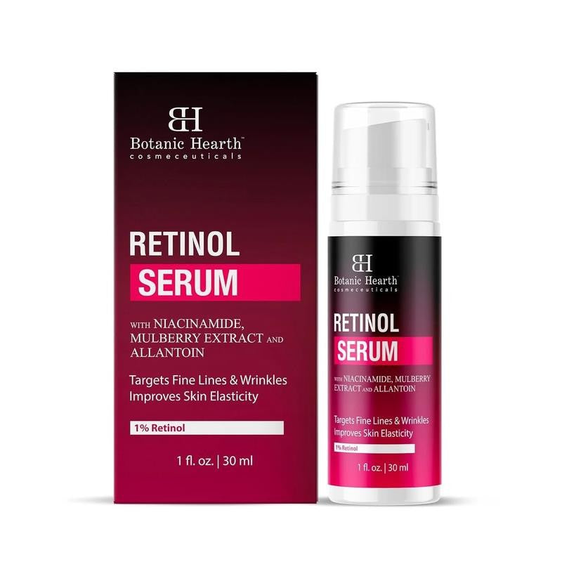 1% Retinol Serum for Face with Niacinamide, Allantoin & Mulberry Extracts | Pore