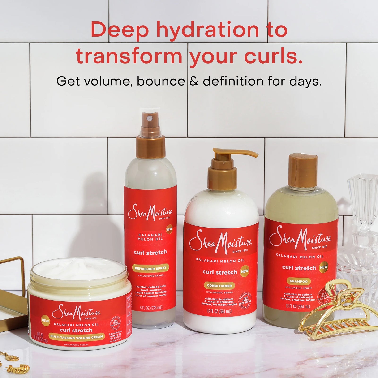 Curl Stretch Detangling Conditioner Kalahari Melon Oil Infused with Hyaluronic S