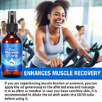 100% Pure & Natural Magnesium Oil Spray, Highly Concentrated Magnesium Oil, Enhances Sleep Quality & Promotes Muscle Relaxation, Easy to Absorb, 60Ml