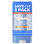 Antiperspirant Deodorant for Men, Clear Gel, Sport Active, Twin Pack, 3.8 Oz