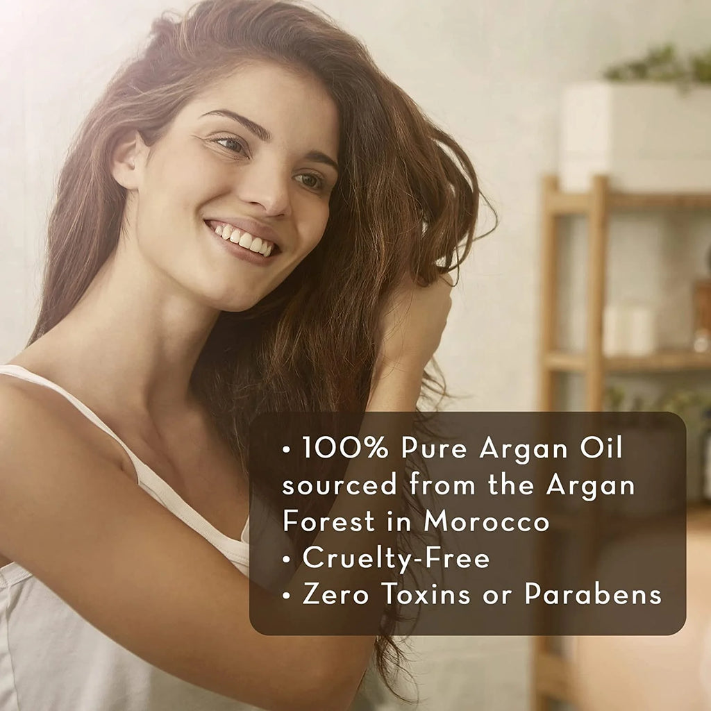 Argan Oil for Skin, Face, and Hair, 4 Fl Oz - Cold Pressed - Pure Aceite De Argan