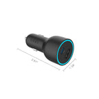 Onn 32W Dual USB-C and USB-A Port Car Charger with 3Ft C-C Cable ,USB-IF Certified, Black - Compatible with Iphone 17/16/15 Series, Samsung Galaxy, Note, Pixel Devices Ipad Pro, & More