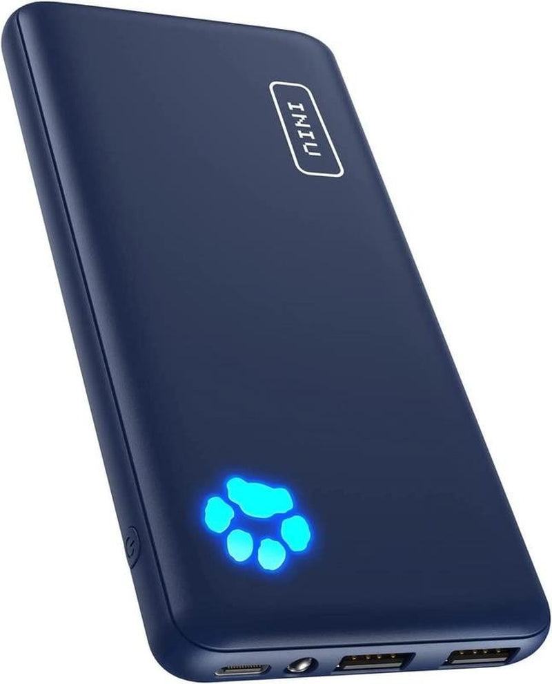 10000Mah Power Bank, Slimmest 15W Portable Charger,Usb C In&Out High-Speed Charg