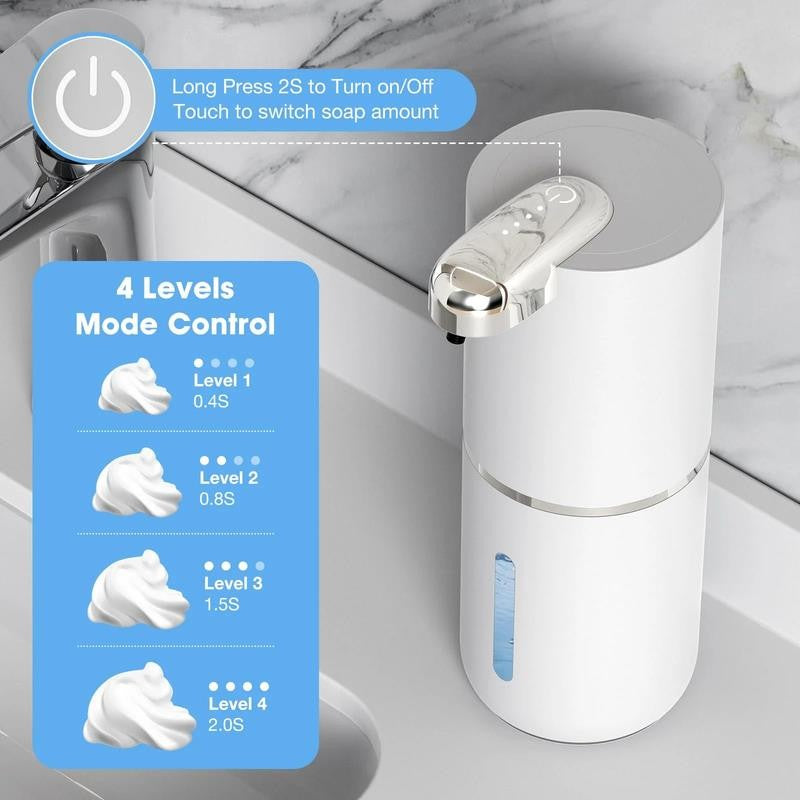 Automatic Soap Dispenser, 13.4Oz/380Ml Sensor Foaming Soap Dispenser Touchless R