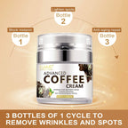 Advanced Coffee Cream for Face, anti Aging Moisturizer for Reducing Wrinkles, Firm, Tighten, Even Skin Tone, Day & Night Cream for Women and Men, 1.7 Fl.Oz