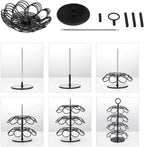 Coffee Pod Carousel Holder Organizer Compatible with 36 Cup Pods，K Cup Holder(Bl