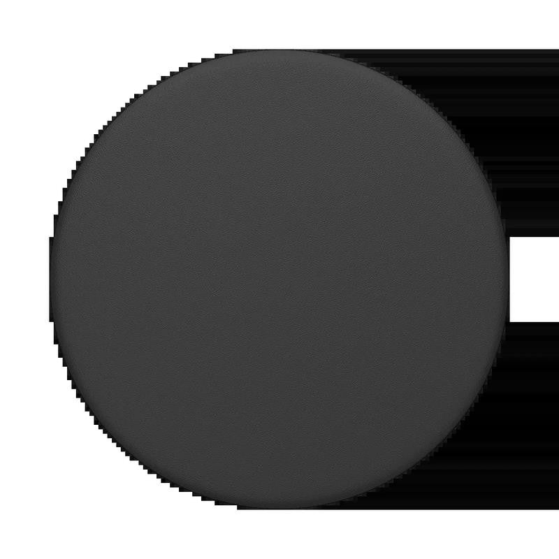 Adhesive Phone Grip with Expandable Kickstand and Swappable Top - Popgrip Black